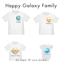 Family T Shirt - Happy Galaxy