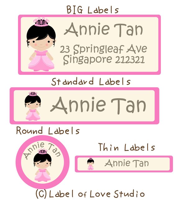 Name Stickers Labels Singapore for school