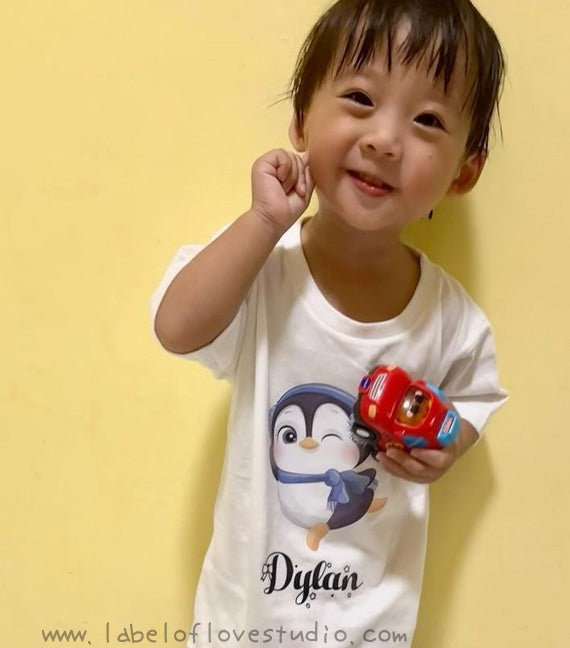 Snowball Penguin Romper/ Tee