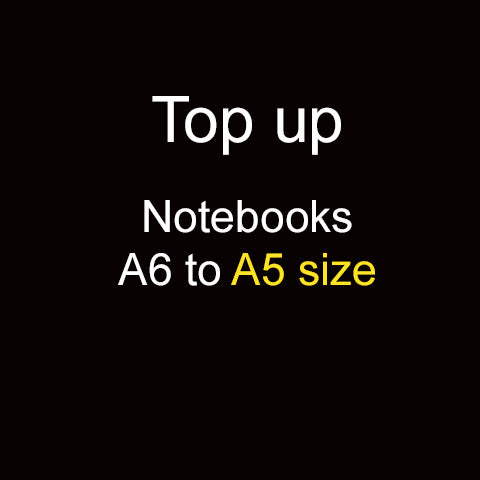 Top up Notebook Size A6 to A5