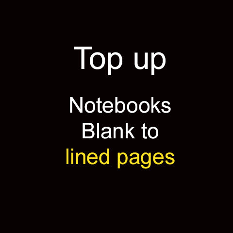 Top up Notebook Pages blank to lined